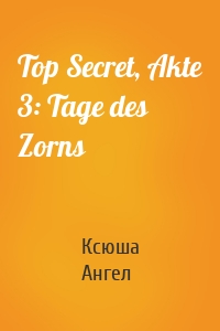 Top Secret, Akte 3: Tage des Zorns