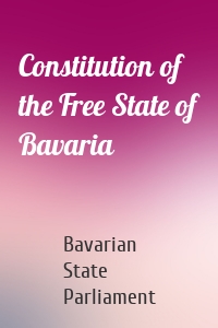 Constitution of the Free State of Bavaria