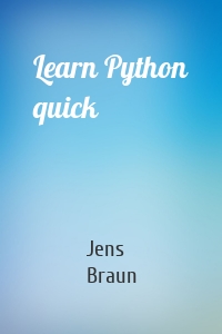 Learn Python quick