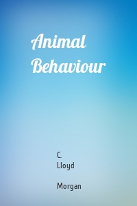 Animal Behaviour