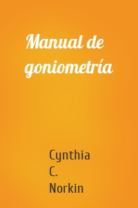 Manual de goniometría