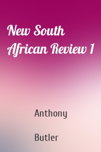New South African Review 1