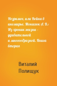 Незримое, или Война в иномирье. Монасюк А. В.: Из хроник жизни – удивительной и многообразной. Книга вторая