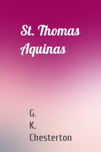 St. Thomas Aquinas