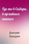 Дмитрий Шашурин - Где-то в Сибири, в архивных папках