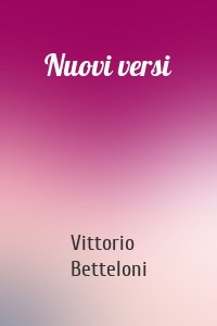 Nuovi versi