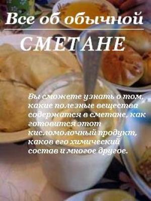Обложка книги «Все об обычной сметане» — Иван Дубровин