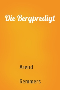 Die Bergpredigt