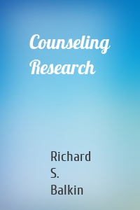 Counseling Research