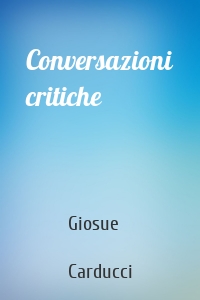 Conversazioni critiche