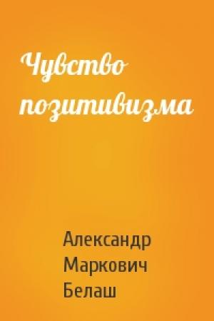 Обложка книги «Чувство позитивизма» — Александр Белаш