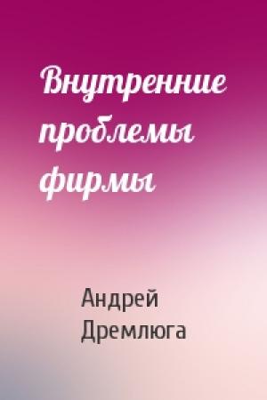 Обложка книги «Внутренние проблемы фирмы» — Андрей Дремлюга