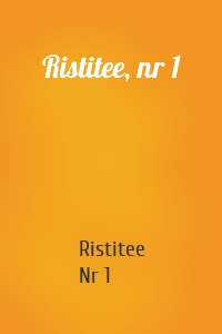 Ristitee, nr 1