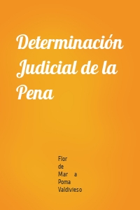 Determinación Judicial de la Pena