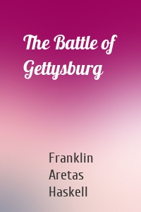 The Battle of Gettysburg