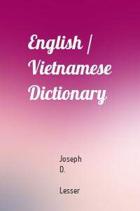 English / Vietnamese Dictionary