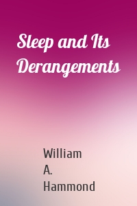 Sleep and Its Derangements