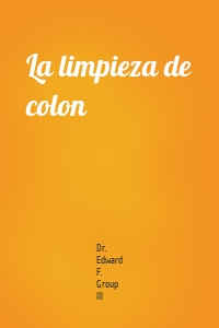 La limpieza de colon