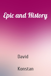 Epic and History