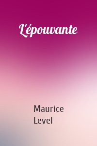 L'épouvante