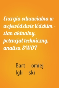 Energia odnawialna w województwie łódzkim – stan aktualny, potencjał techniczny, analiza SWOT