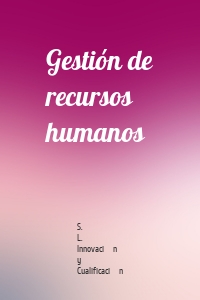 Gestión de recursos humanos