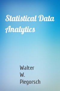 Statistical Data Analytics
