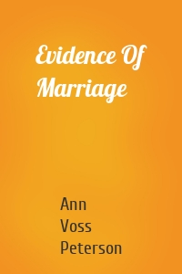 Evidence Of Marriage