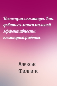 Потенциал команды. Как добиться максимальной эффективности командной работы