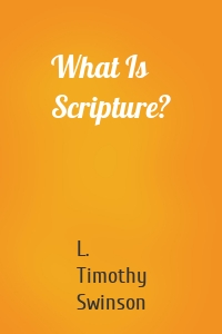 What Is Scripture?