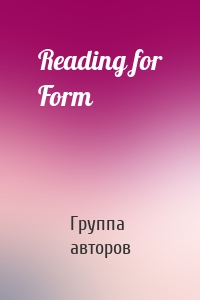 Reading for Form