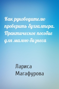 Как руководителю проверить бухгалтера. Практическое пособие для малого бизнеса