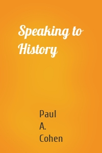 Speaking to History
