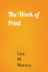 The Work of Print