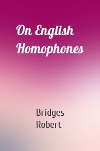 On English Homophones