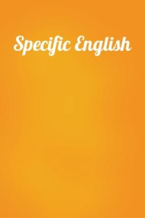 Обложка книги «Specific English»