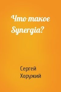 Сергей Хоружий - Что такое Synergia?