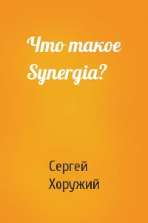 Обложка книги «Что такое Synergia?» — Сергей Хоружий