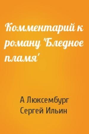 Обложка книги «Комментарий к роману 'Бледное пламя'» — А Люксембург, С Ильин