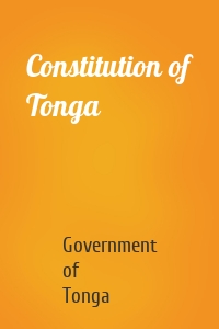 Constitution of Tonga