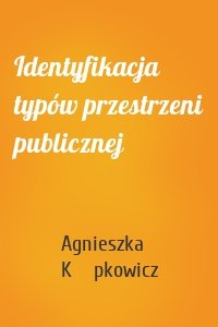 Identyfikacja typów przestrzeni publicznej
