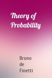 Theory of Probability