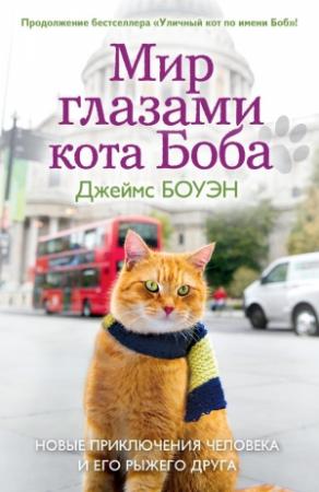 Обложка книги «Мир глазами кота Боба. Новые приключения человека и его рыжего друга» — Джеймс Боуэн