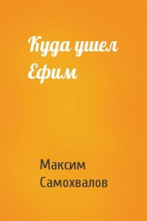 Обложка книги «Куда ушел Ефим» — Максим Самохвалов