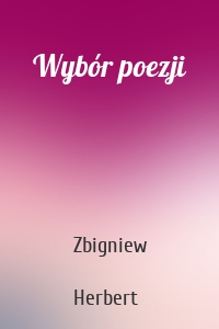 Wybór poezji