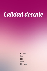 Calidad docente