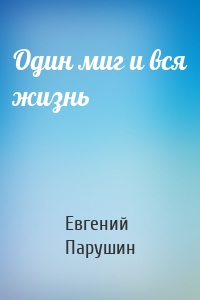 Один миг и вся жизнь