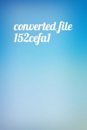 Обложка книги «converted file 152cefa1»
