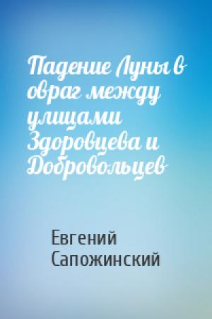 Обложка книги «Падение Луны в овраг между улицами Здоровцева и Добровольцев» — Евгений Сапожинский