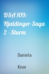 DSA 109: Hjaldinger-Saga 2 - Sturm